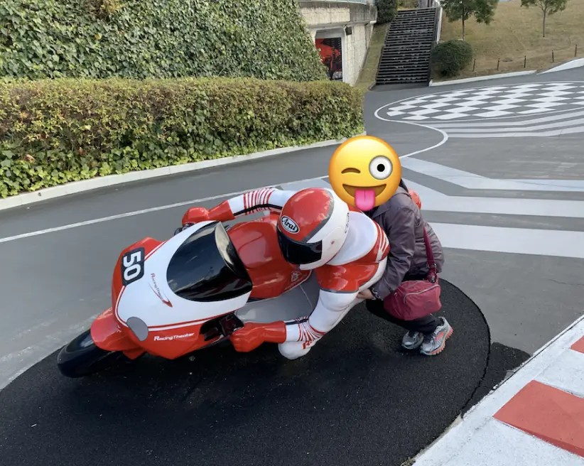 名古屋鈴鹿賽車場樂園 - 機車騎士借位拍照