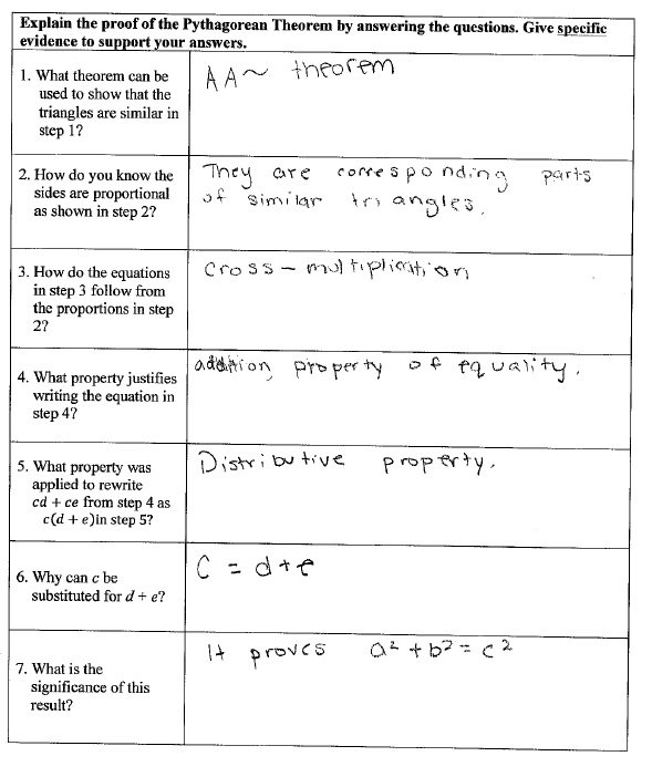 Pythagorean theorem word problem worksheets