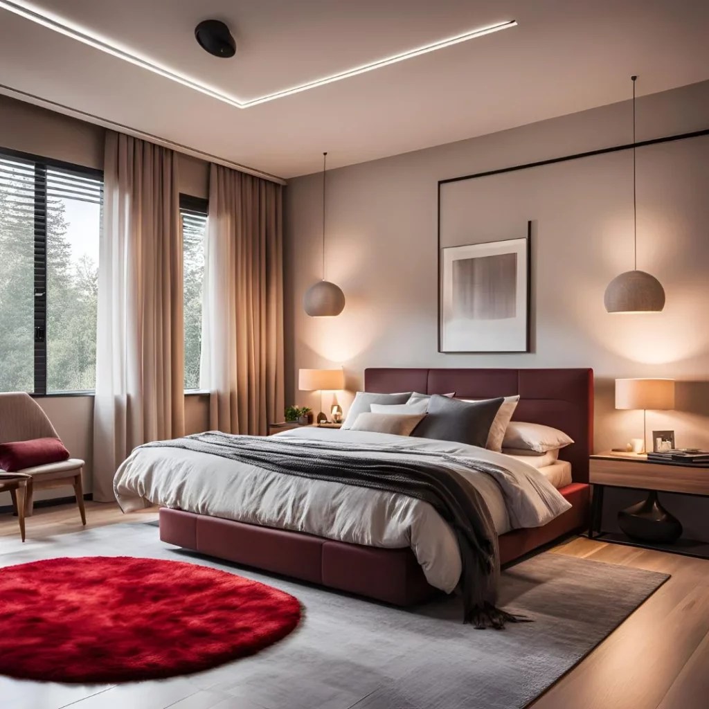 Stunning red rug bedroom ideas for a bold statement