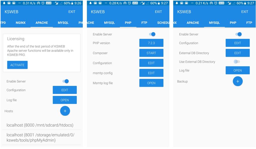 This is due to the fact that wordpress (apache+php) does not have . How to install & run WordPress CMS on Android web server using ksweb