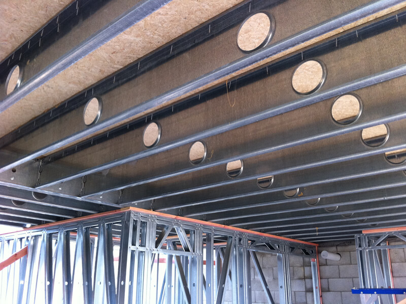 Lifting floor joists can cause cosmetic damage to paint, drywall, flooring, counters, trim, etc. Steel Beam To Floor Joist Connection - The Best Picture Of Beam