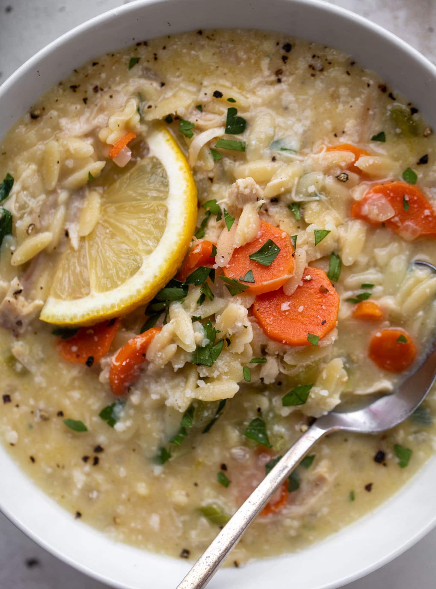 Lemon Ginger Leftover Turkey Soup