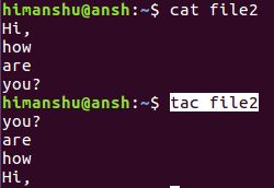 Linux Tac Command - Best Dark Arts in High Resolution