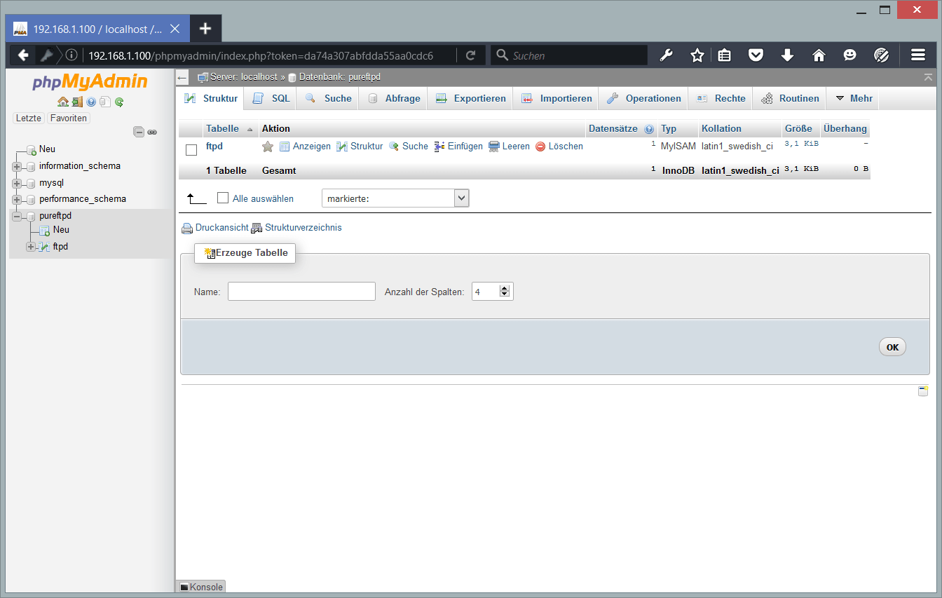 Database lain seperti oracle dan postgresql, mysql . Ftp Server With Pureftpd Mariadb And Virtual Users Incl Quota And Bandwidth Management On Centos 7 2