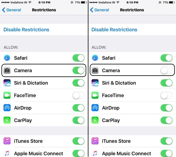 images How To Disable Iphone Camera When Locked to disable camera from iphone lock screen