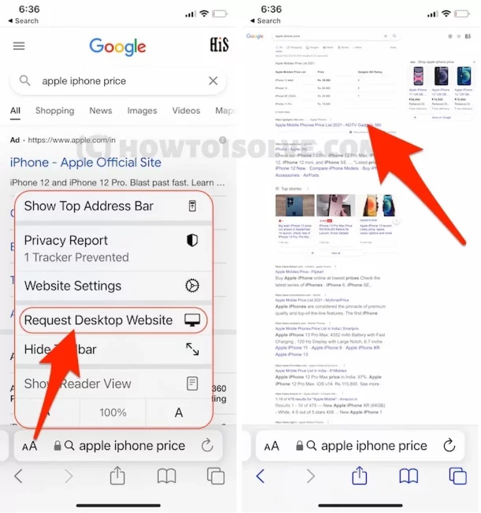 How to Request Desktop Website Safari on iPhone/iPad iOS 15/14
