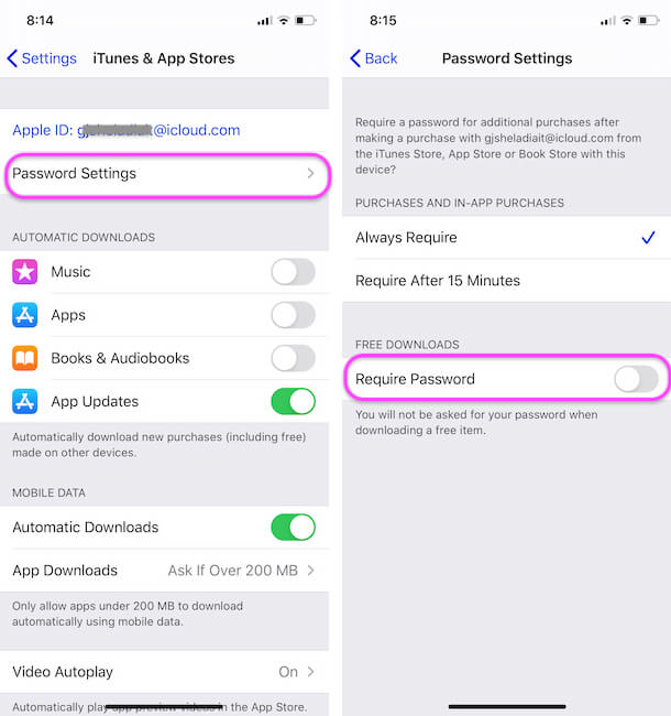 Disable password to download free apps from app store on iphone, ipad, macbook mac, apple tv