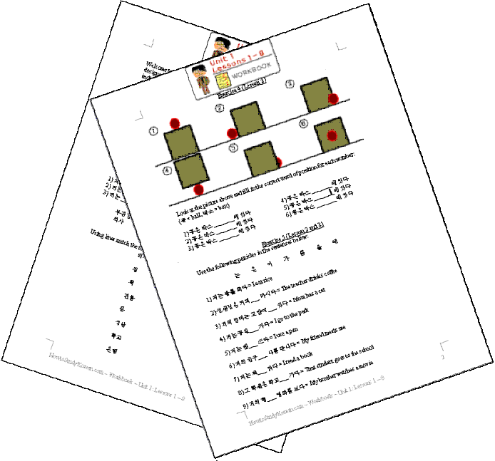 Like one lesson would be about numbers and the next would be about making passive . Workbooks