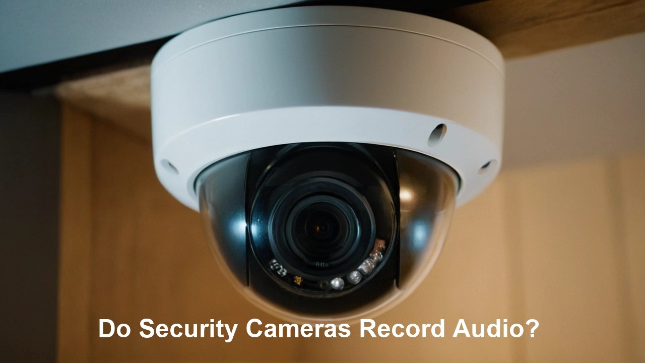 Do security cameras record audio? get the facts