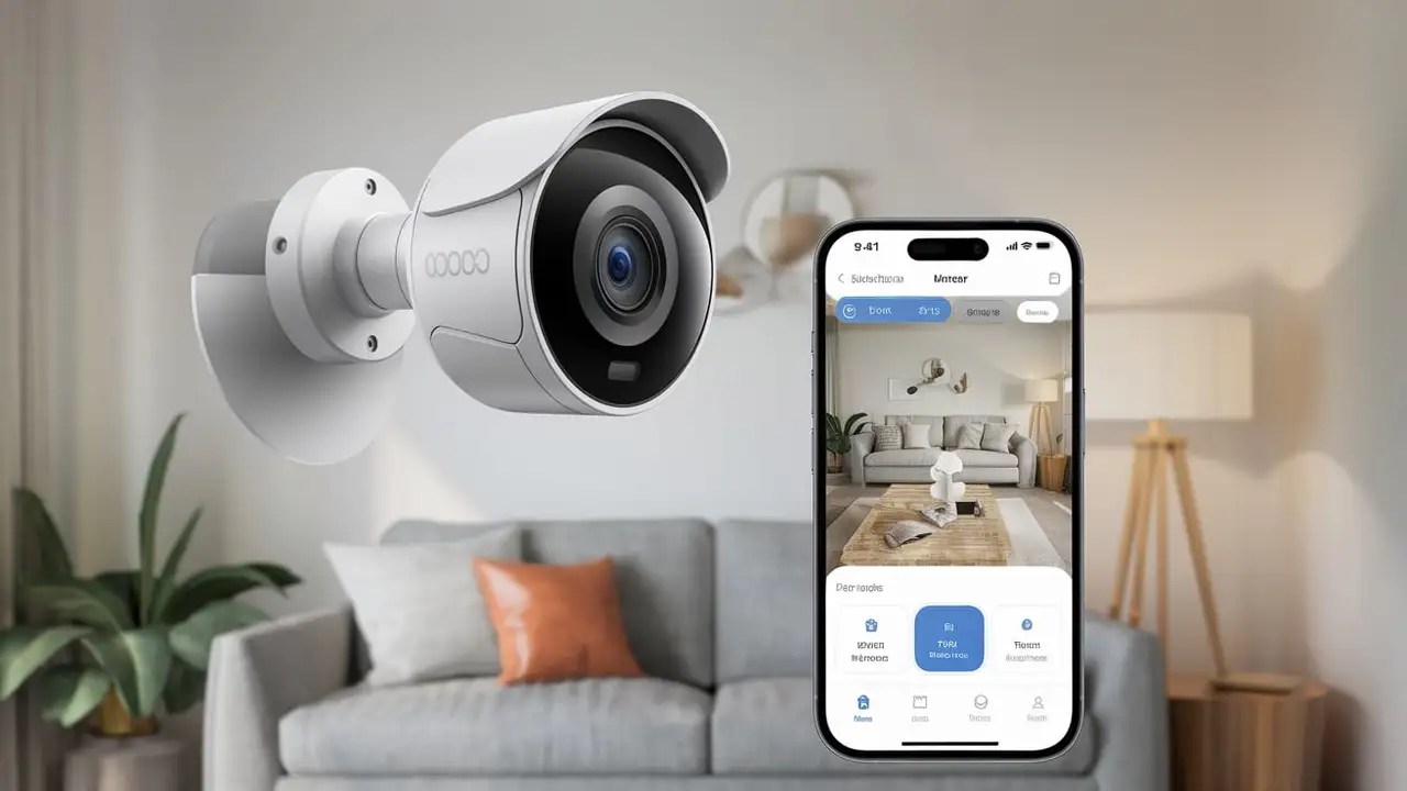 Smart security cameras with app