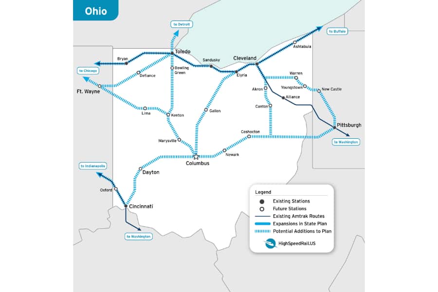 Newsletter 3 8 24 Dallas HSR Siemens Venture Cars And More High Ohio Railplan Map 