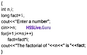 Plus Two Computer Application Chapter Wise Questions and Answers Chapter 1 Review of C++ Programming - 43
