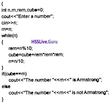Plus Two Computer Application Chapter Wise Questions and Answers Chapter 1 Review of C++ Programming - 46