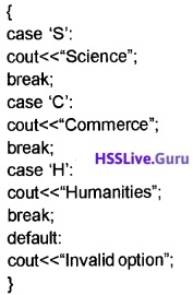 Plus Two Computer Application Chapter Wise Questions and Answers Chapter 1 Review of C++ Programming - 58