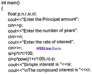Plus Two Computer Application Chapter Wise Questions and Answers Chapter 1 Review of C++ Programming - 83