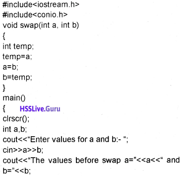 Plus One Computer Science Chapter Wise Questions and Answers Chapter 10 Functions 15