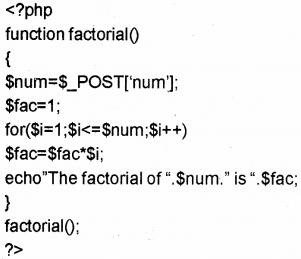 Plus Two Computer Science Chapter Wise Previous Questions Chapter 10 Server Side Scripting Using PHP 4