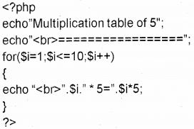 Plus Two Computer Science Chapter Wise Previous Questions Chapter 10 Server Side Scripting Using PHP 5