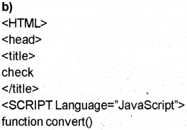 Plus Two Computer Science Chapter Wise Previous Questions Chapter 6 Client-Side Scripting Using JavaScript 34
