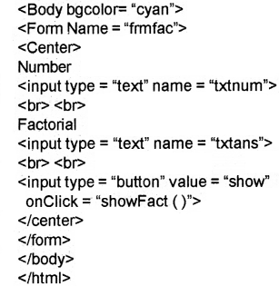 Plus Two Computer Science Chapter Wise Previous Questions Chapter 6 Client-Side Scripting Using JavaScript 6