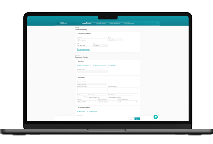 Surgery Scheduling Software | HST Case Coordination