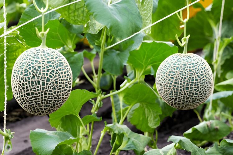 Melons Melons on vine