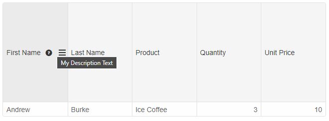 Column Headers Grid Component Https Www Htmlelements Com - Artistic HD City Designs | Free Download