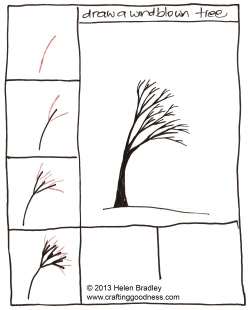 How To Draw A Pine Tree Step By Step Easylinedrawing