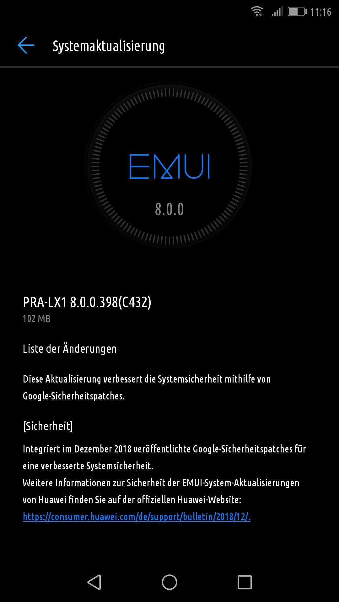 Mate 20 (pro), P8 lite (2017), P10, P20 lite, MediaPad M3 u. M5 pro erhalten Updates 5