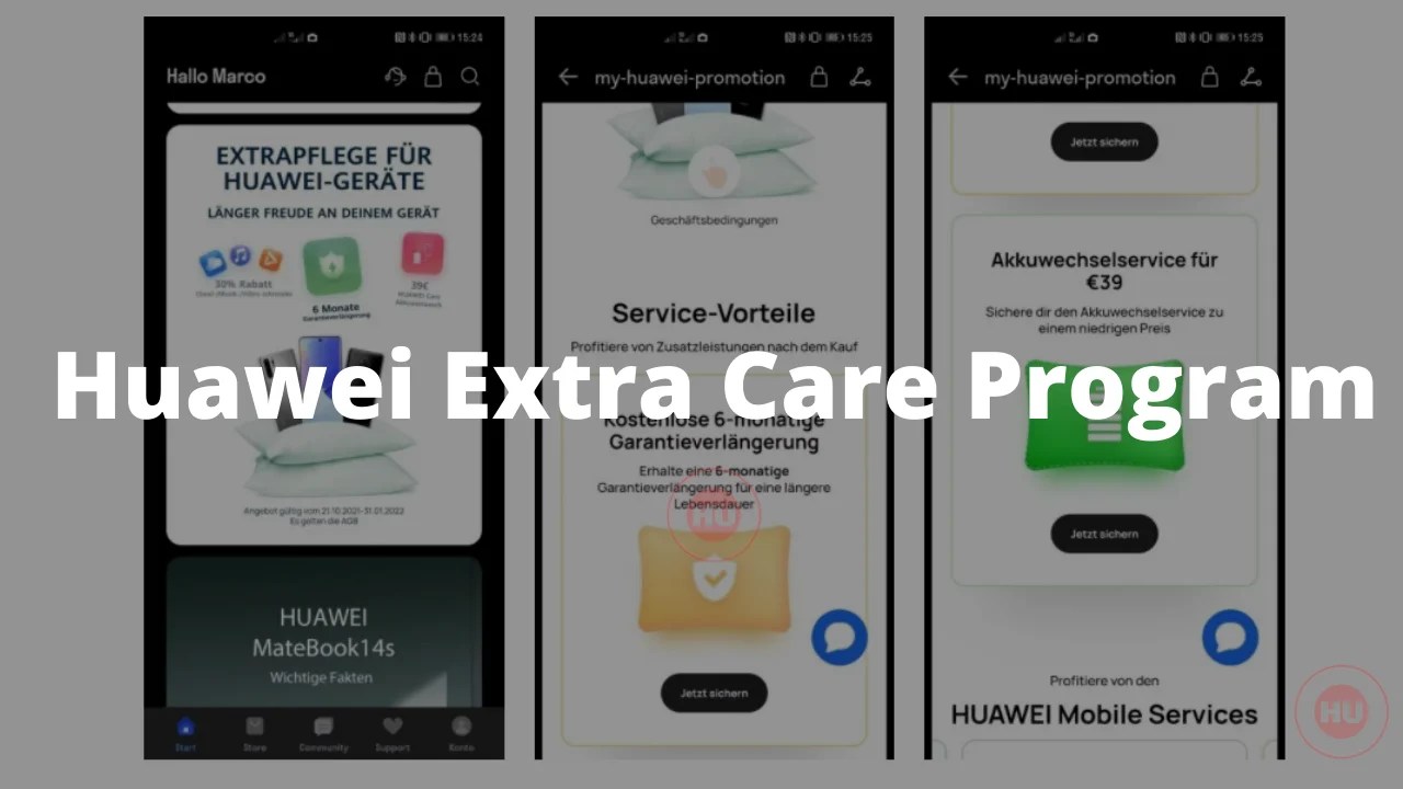 Huawei Extra Care Program: Battery replacement is available for these ...