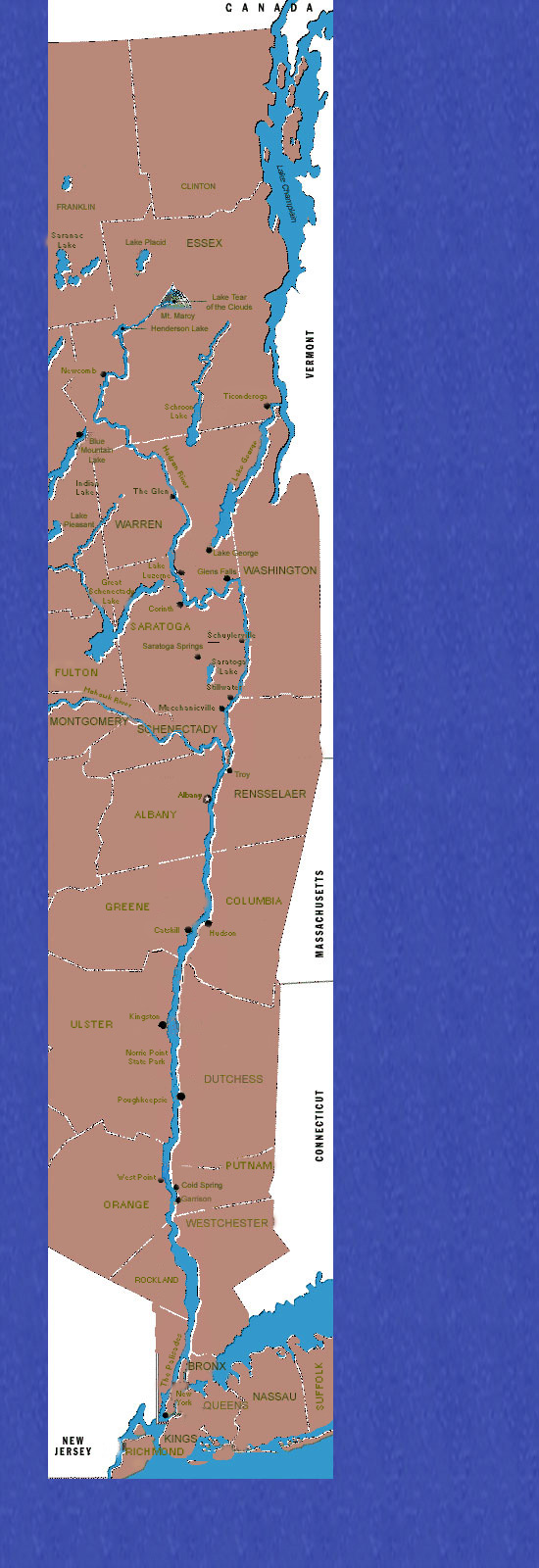 Hudson River Map Map Image 
