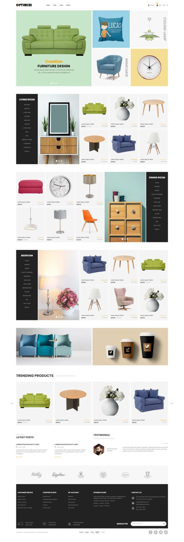 Optimize Theme by Nova-Creative - Minimalist Shopify Theme For Furniture, Home Decor, Interior & Gift Shop