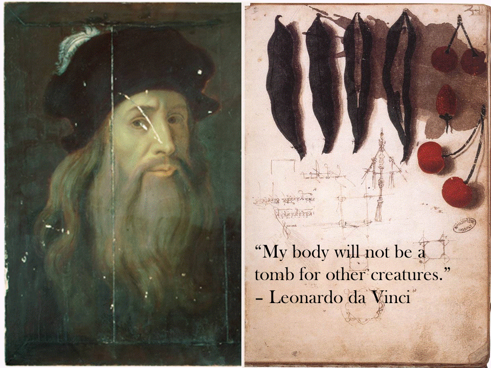 Leonardo da Vinci, A 15th Century Animal Rights Activist and Vegetarian