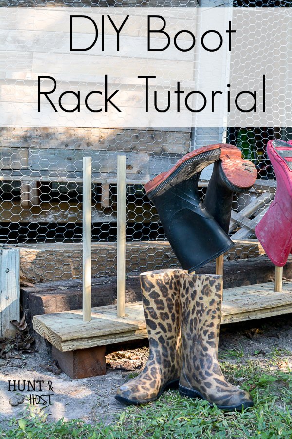 DIY Boot Rack Idea Hunt and Host