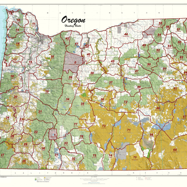 Hunting Maps Oregon At Victoria Gregory Blog WQ6.
