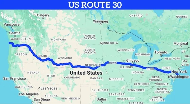 12 Longest Highways In The USA In 2025 And Which One Is The Best For A US Route 30 Map 