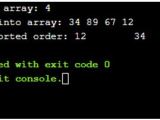 C Program To Sort Given Array I2tutorials