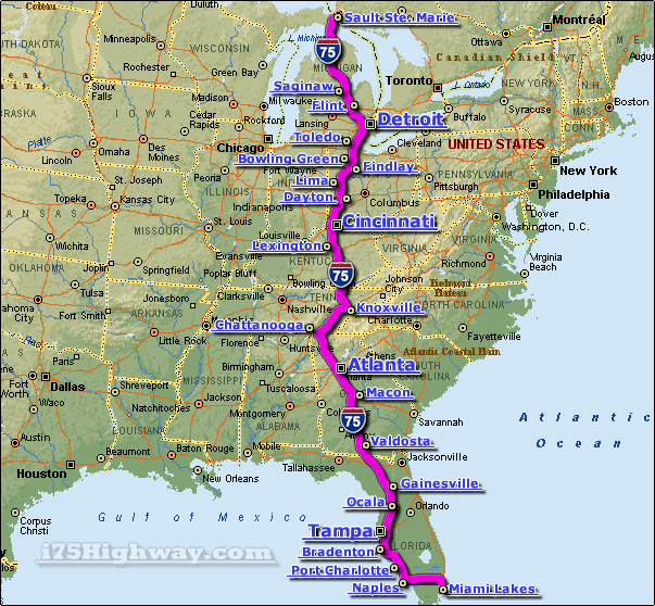 Checked In To A Hotel And Promptly Checked Out R WTF Interstate 75 Map 