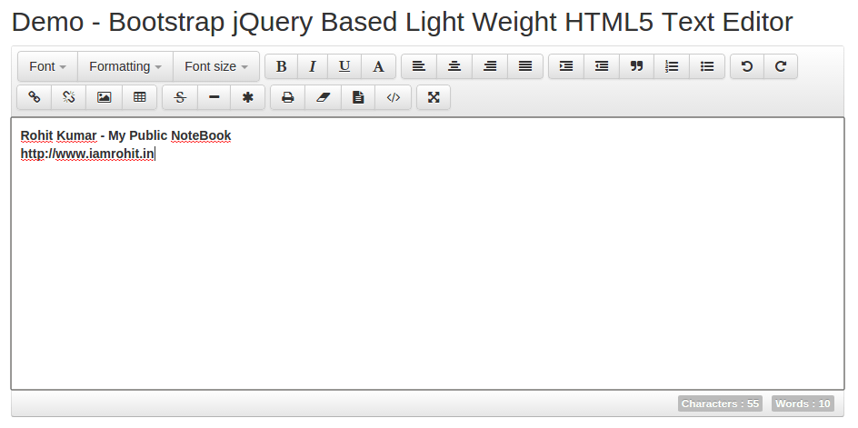 jQuery Text Editor Plugins