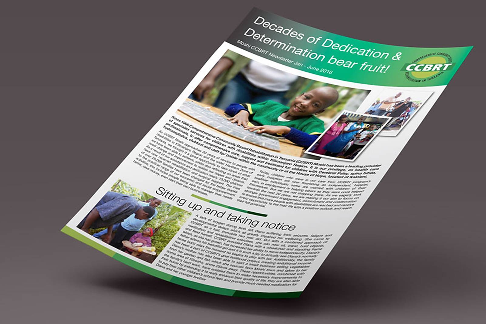 newsletter printed sheet floating page