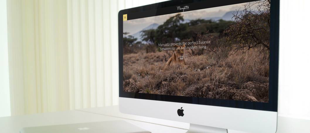 mac screen, white room