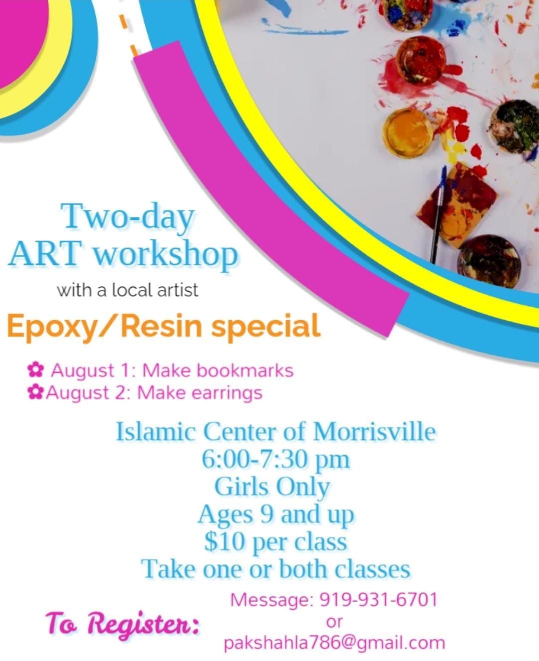 Epoxy/resin art workshop