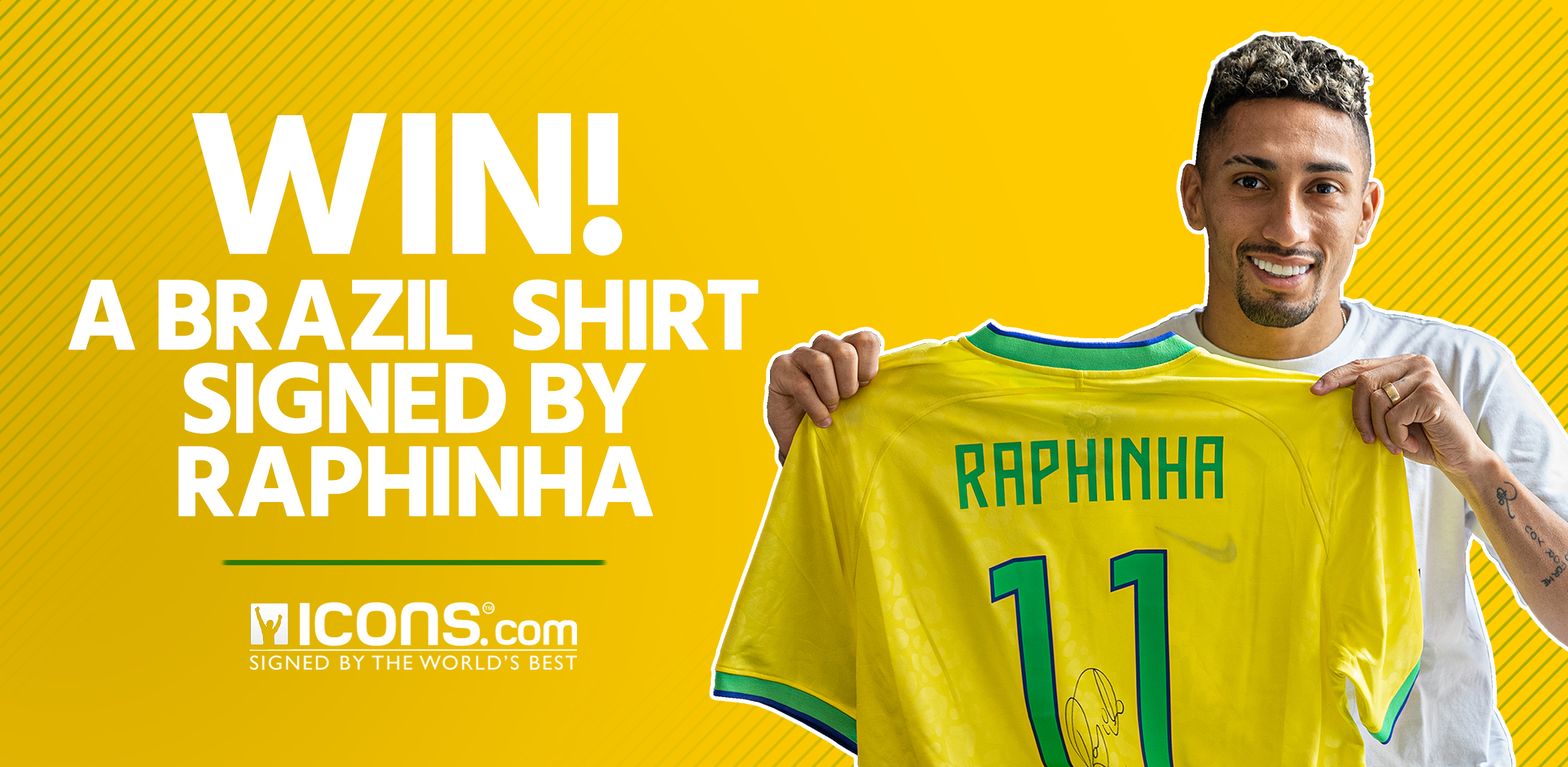 CLOSED | GIVEAWAY! Win A Brazil Shirt Signed By Raphinha! - Icons 