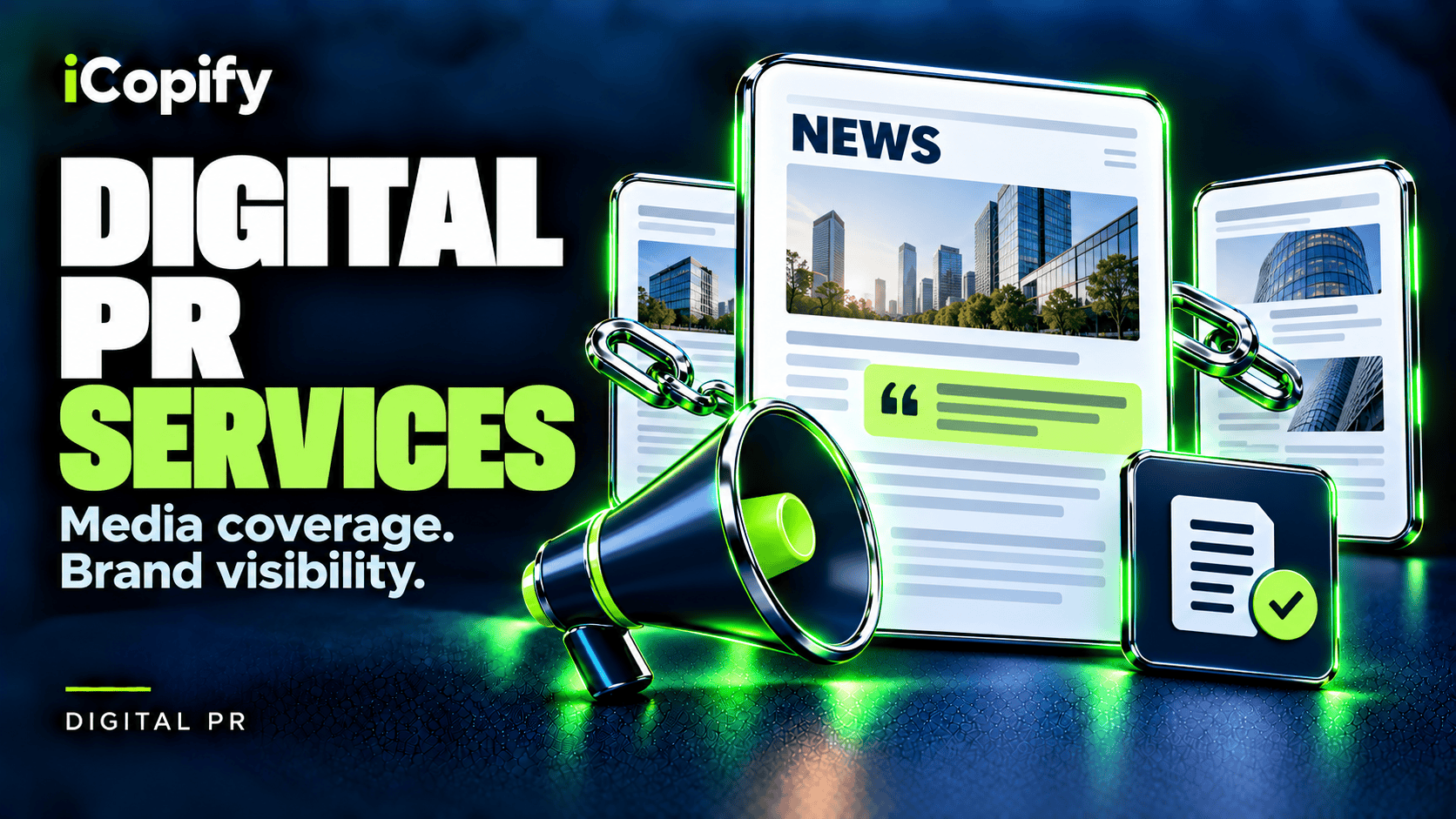 Digital PR professionals reviewing online media coverage and campaign performance