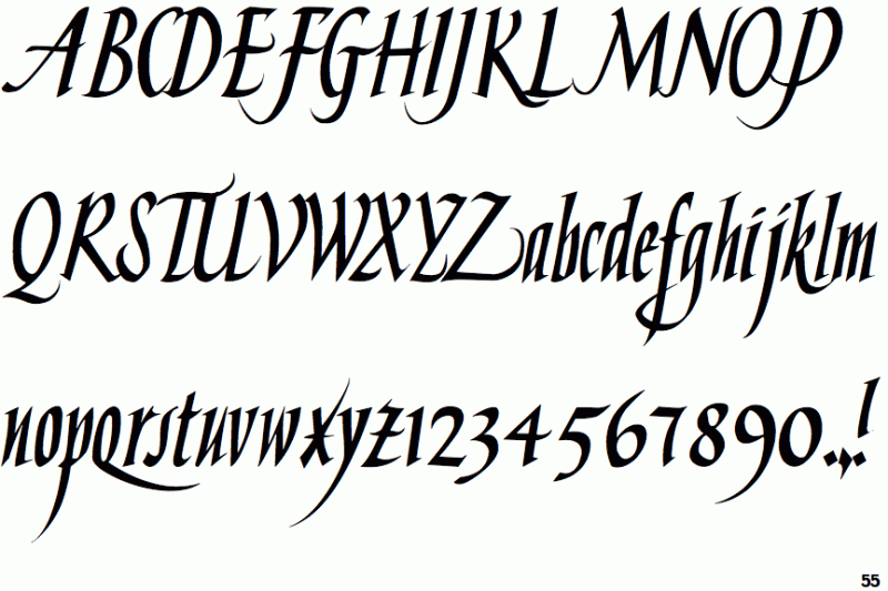 Identifont Hand Skript One - Gorgeous Dark Design - HD
