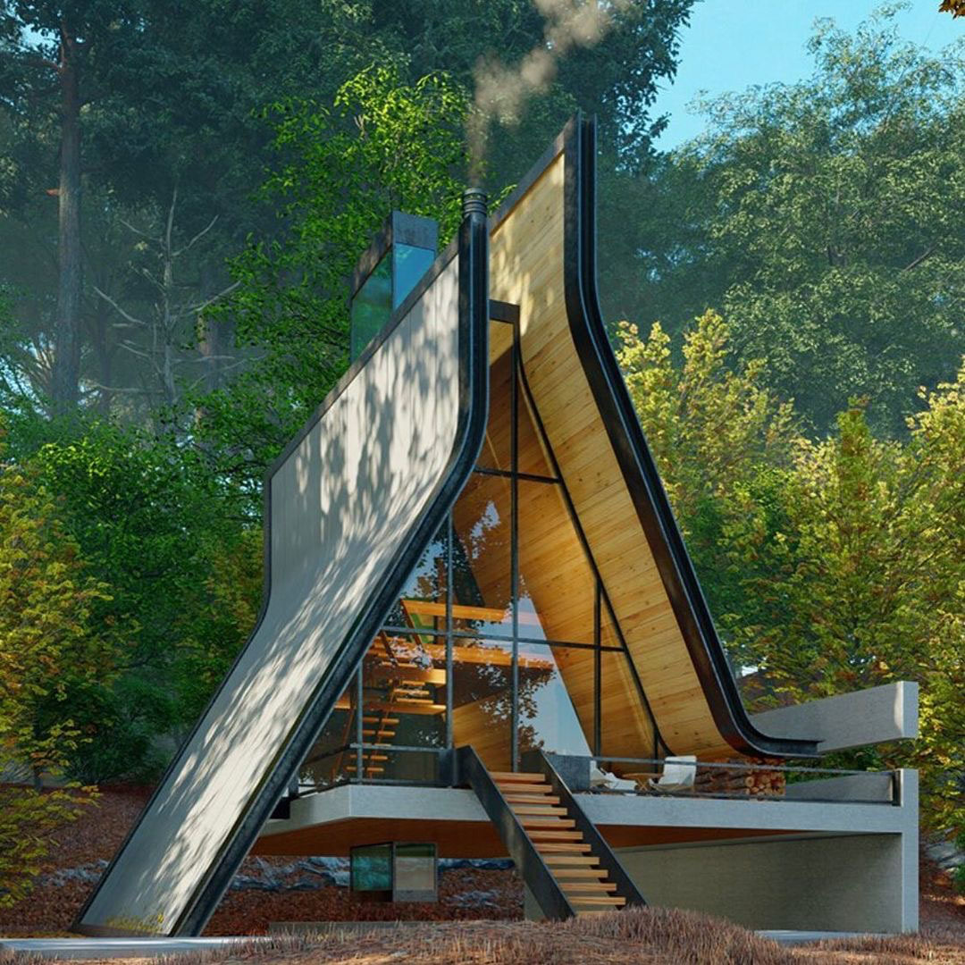 Luckily, some issues can be fixed with easy troubleshooting. Contemporary A-Frame Wooden Cabin in the Forest