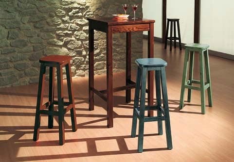Rustic Wooden High Table For Bars Cottages Pubs Idfdesign