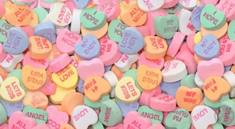 personalised candy hearts