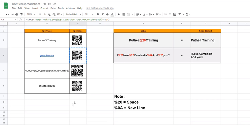 Easy how-to create qr code in google sheets