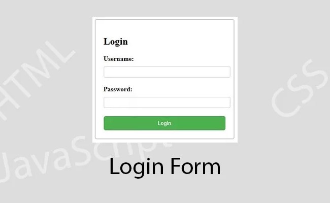 Create Login Form Using HTML, CSS, JavaScript - I FIX PROBLEM